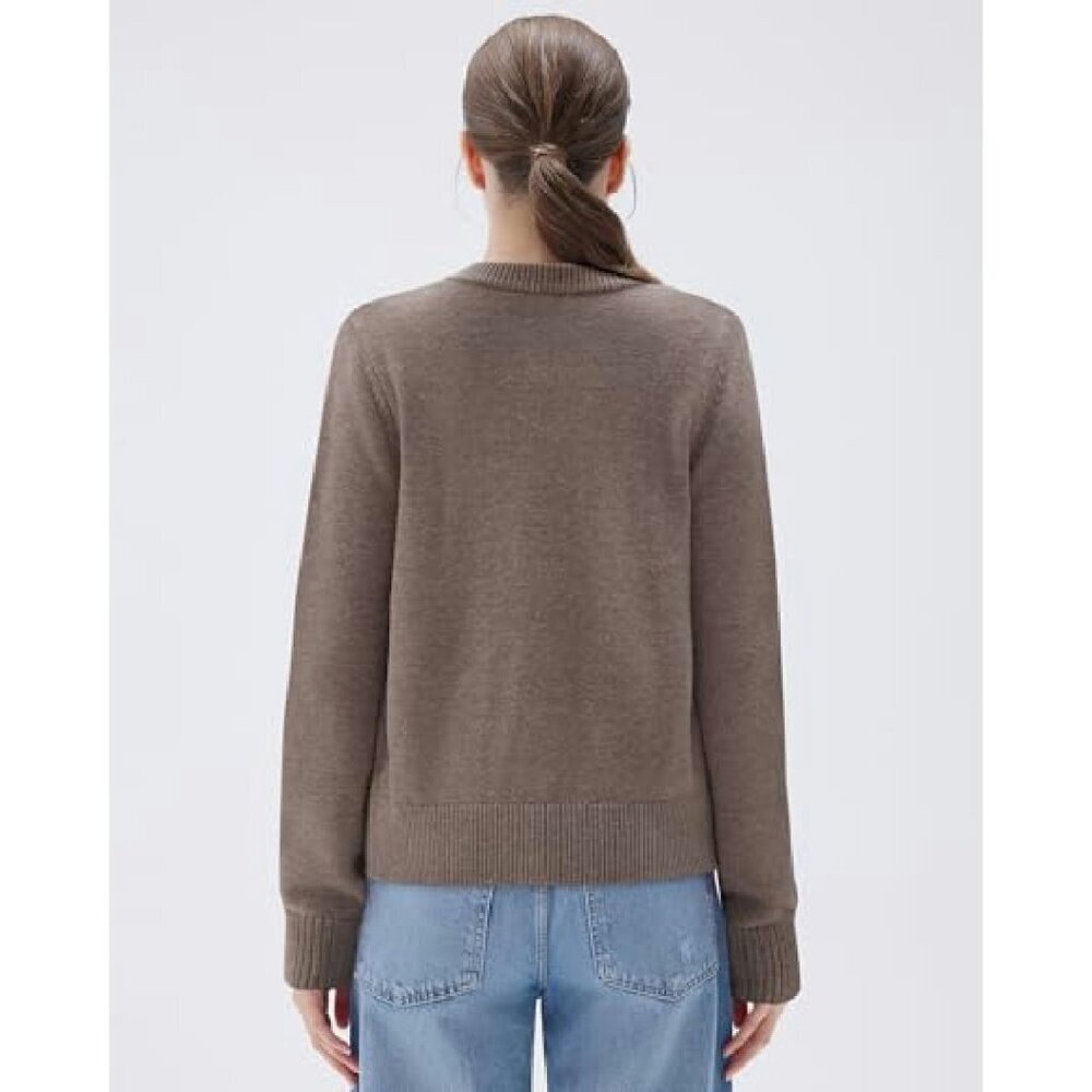 Chunky Cashmere Blend Cardigan, Button Up Long Sleeve, Fall Winter Sweater - Picture 6 of 8